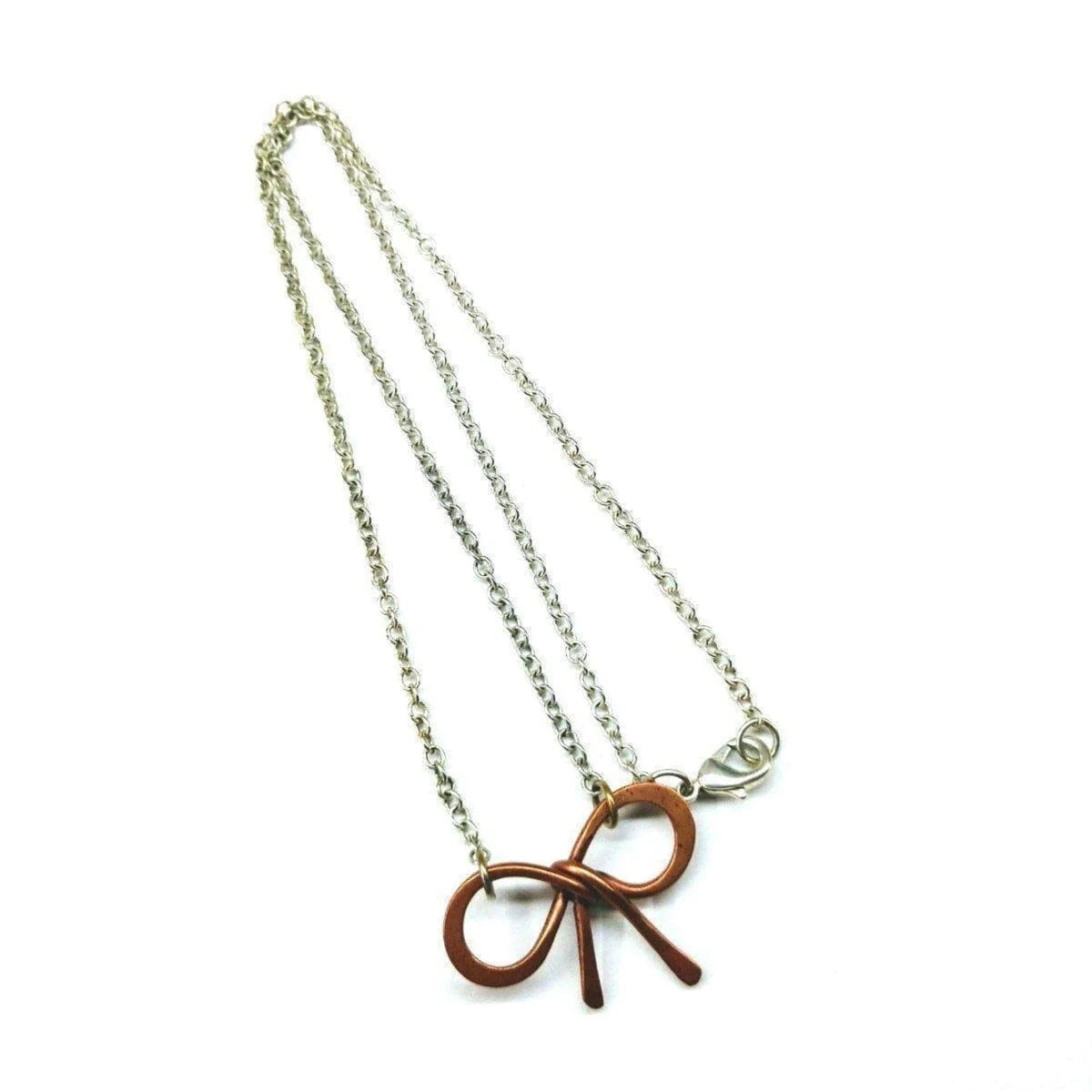 CopperBow Silver Chain Necklace