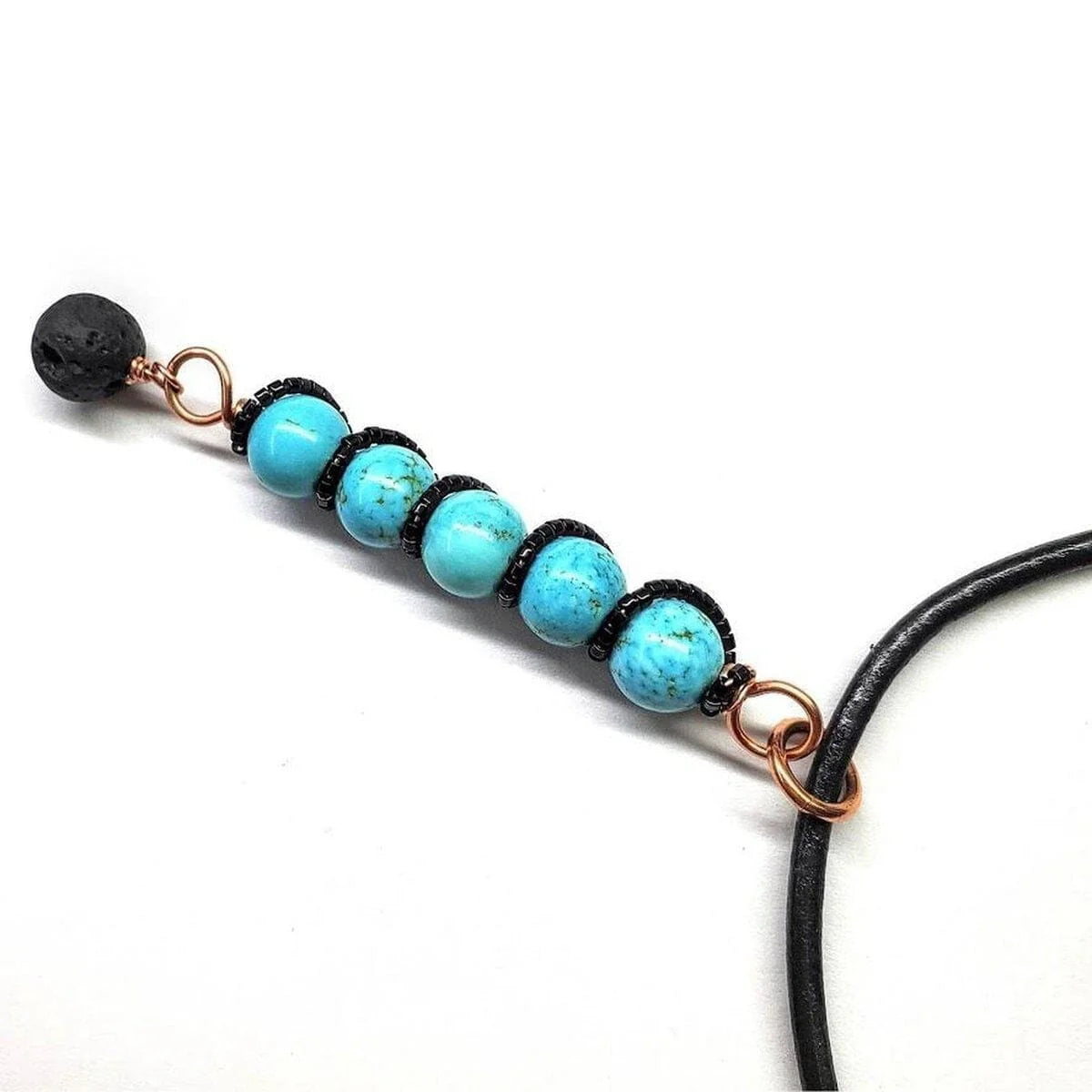 TerraSpiral Turquoise Pendant