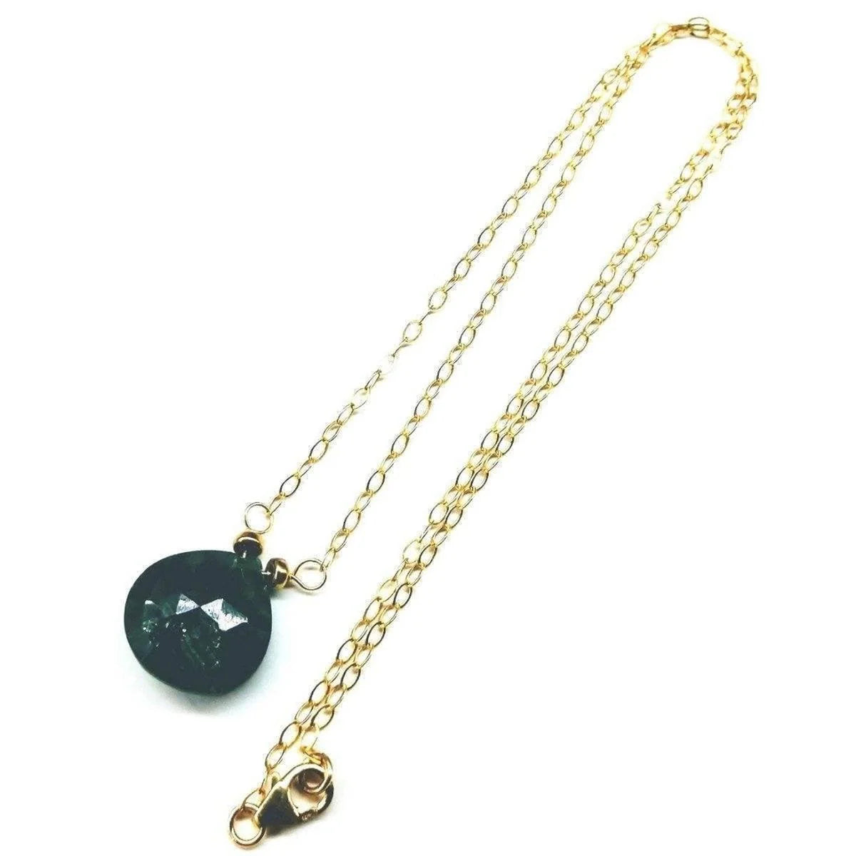 EmeraldDew Gold Drop Necklace